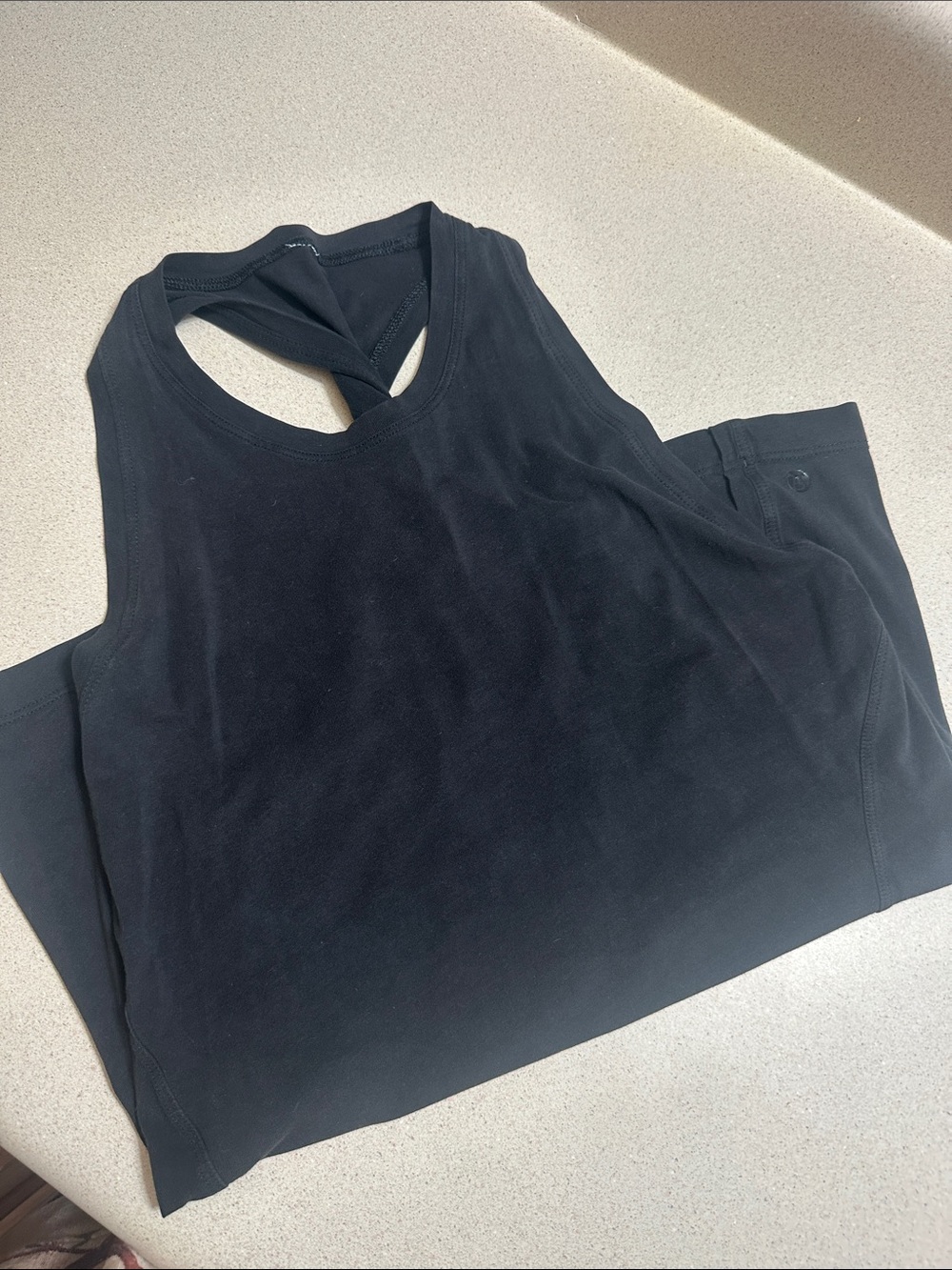 lululemon athletica Women's Black Twist-Back Tank Top - Picture 3 of 3